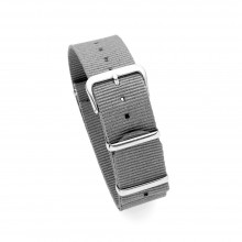 Bracelet Nato Gris 20 mm compatible Luch et Daniel Wellington