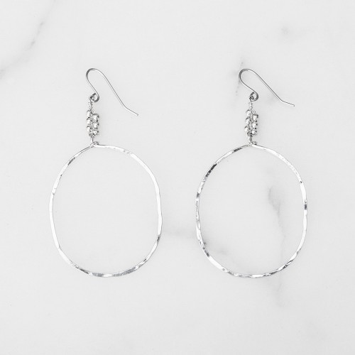 Boucles D'Oreilles Ovales Recoubert, Cataloge - Grossiste Bijoux Argent