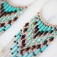 Boucles d'oreilles amerindiennes perles turquoise