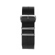 Bracelet Nato cuir noir 20 mm