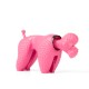 Nodder caniche rose figure chien 70's