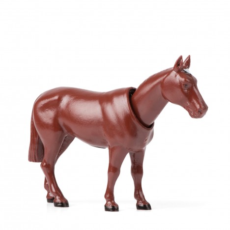 Bobble Head cheval marron