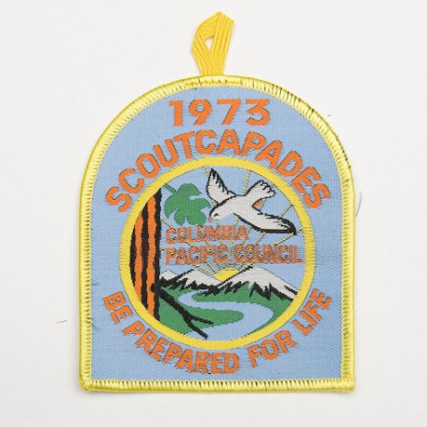 Patch brodé scouts 1973 scout capades "be prepared for life" - Colombie pacifique