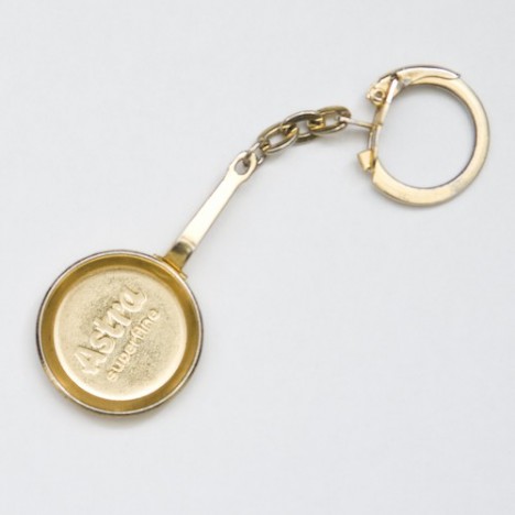 Porte clé vintage poele Astra superfine - Porte clé publicitaire doré