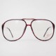 Lunettes Vintage Carrera Acajou type aviator - Monture vintage Carrera pour femmes - Verres transparents