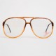 Lunettes vintage Carrera Miel type aviator - Monture vintage Carrera pour femmes - Verres transparents