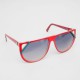 Lunettes soleil vintage Silhouette rouges style Hip Hop - lunettes vintage hommes et femmes