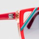 Lunettes soleil vintage Silhouette rouges style Hip Hop - lunettes vintage hommes et femmes