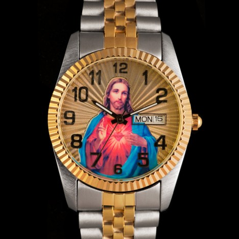 Montre SWANSON jésus christ style ROLEX – CHRISTIAN BLING BLING 