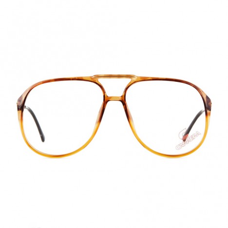 Lunettes Carrera Vintage miel neuves, stock des années 80 - Type Aviator verres transparents - Taille Mixte 