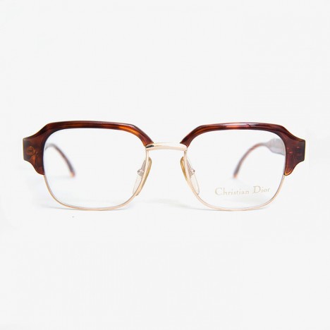 Lunettes Christian Dior vintage marrons 