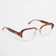 Lunettes Christian Dior vintage marrons style Clubmaster pour hommes des années 70/80