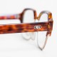 Lunettes Christian Dior vintage marrons style Clubmaster pour hommes des années 70/80