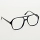 Monture lunettes vintage noire style Terry Richardson années 80/90 neuves de stock ancien - Taille homme