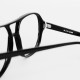 Monture lunettes vintage noire style Terry Richardson années 80/90 neuves de stock ancien - Taille homme