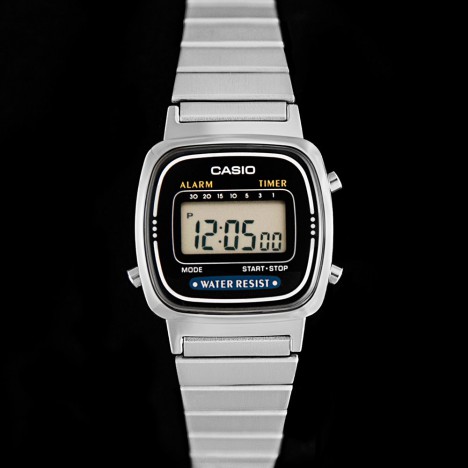 Montre casio argentée rétro pour femmes – Casio LA670