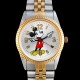 Montre Mickey vintage grande taille cadran argent