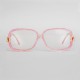 Lunettes vintage Cazal 320 roses et dorées pour femmes - Lunettes Cazal vintage verres transparents, neuves de stock années 80