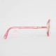 Lunettes vintage Cazal 320 roses et dorées pour femmes - Lunettes Cazal vintage verres transparents, neuves de stock années 80