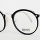 Lunettes vintage Hugo Boss neuves de stock ancien, look trader années 80, verres transparents