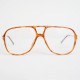 Lunettes vintage Dior aviator miel verres transparents des années 80 - Lunettes Christian Dior vintage mixte