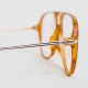 Lunettes vintage Dior aviator miel verres transparents des années 80 - Lunettes Christian Dior vintage mixte