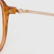 Lunettes vintage Dior aviator miel verres transparents des années 80 - Lunettes Christian Dior vintage mixte