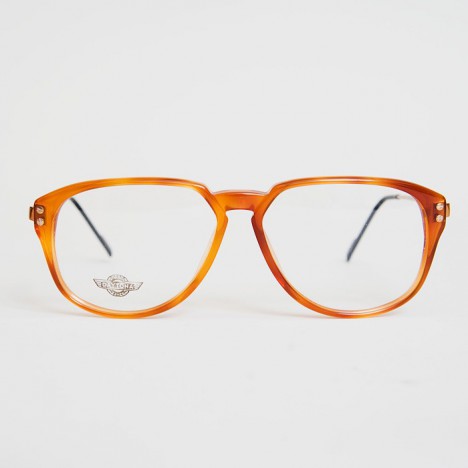 Lunettes vintage Daytona turtoise miel et branches dorées années 80 - Modèle mixte