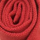 Cravate vintage fine tricotée / knit tie color block rouge carmin année 60