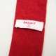 Cravate vintage fine tricotée / knit tie Maxim's pourpre année 70