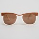 Lunettes vintage Menrad de soleil style wayfarer vintage blanches années 70/80