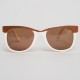 Lunettes vintage Menrad de soleil style wayfarer vintage blanches années 70/80