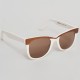 Lunettes vintage Menrad de soleil style wayfarer vintage blanches années 70/80