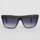 lunettes de soleil vintage Ellesse noires et strass look Hip Hop années 80/90