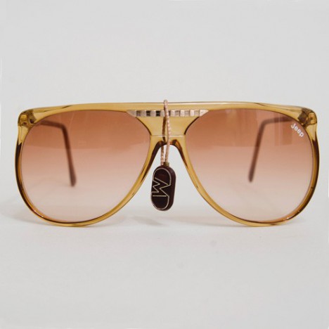 Lunettes vintage Jeep by Marcolin ambre - Lunettes de soleil vintage des années 80 