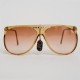 Lunettes vintage Jeep by Marcolin ambre - Lunettes de soleil vintage des années 80 