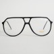 Lunettes vintage L'AMY aviator noir mat style Terry Richardson années 80