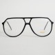 Lunettes vintage L'AMY aviator noir mat style Terry Richardson années 80