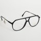 Lunettes vintage L'AMY aviator noir mat style Terry Richardson années 80