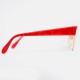 Lunettes Silhouette vintage rouges pour femme style secrétaire des années 70