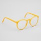 Lunettes vintage enfant rondes jaunes MD305 années 80, verres transparents