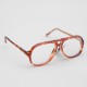 Lunettes vintage enfant Annie aviator écaille marron style Elvis Presley