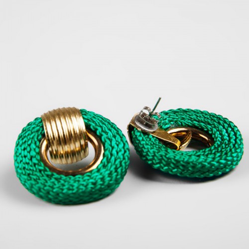Boucles D'oreilles Clips Vintage Années 80 - Doré - Occasion - Style Rétro