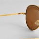 Lunettes Aviator Vintage GP USA en plaqué or NEUVES – Années 80