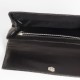 Pochette vintage noire laquée style croco année 70