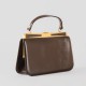 Petit sac vintage marron en cuir “la marquise” années 60 70