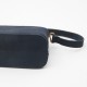 Pochette vintage bleu marine brodée années 70