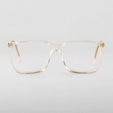 Lunettes vintage femme translucides et rose BL 