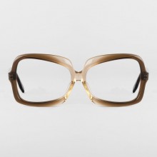 Lunettes vintage femme oversize marron café marque DDDOC -  années 70