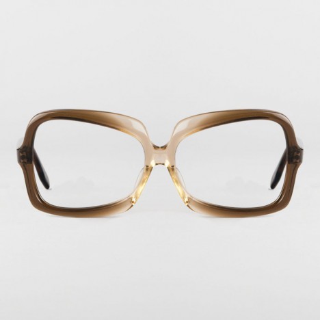 Lunettes vintage femme oversize marron café marque DDOC -  années 70